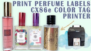 Metallic Waterproof Perfume Labels Digital Printer [upl. by Anitsyrc]