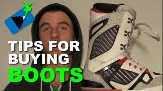 Tips For Buying Snowboard Boots  Snowboard Gear Tips [upl. by Oca]