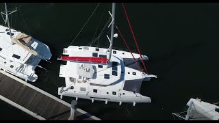 Docking and undocking a trimaran NEEL [upl. by Ovid376]