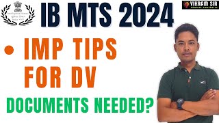 IB MTS 2023 Document Verification II Last Min Tips II By Vikram Sir [upl. by Adiel]