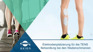 Wadenschmerzen  Elektrodenplatzierung für TENS  axion [upl. by Hceicjow]