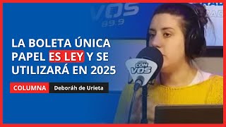 Déborah de Urieta le explicó a Tenembaum y Straccia qué es la Boleta Única de Papel [upl. by Aihsenet]