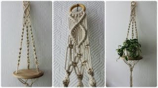 Makramee Blumenampel 5  DIY  Macrame Plant Hanger eng sub [upl. by Utir]