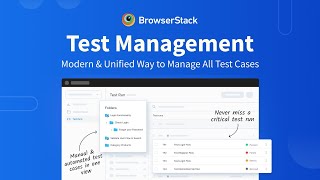 BrowserStack Test Management Demo [upl. by Olrak]