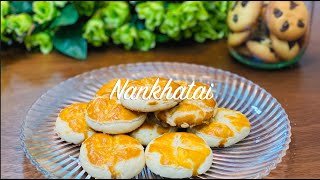 Nankhatai Recipe How to make Yummy Crunchy Nankhatai [upl. by Holmen]