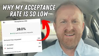 Why My Acceptance Rate Is So LOW Driving Uber [upl. by Lambart171]