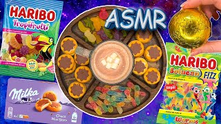 Filling Platter ASMR  HARIBO Milka Hot Chocolate Bombs [upl. by Cates210]