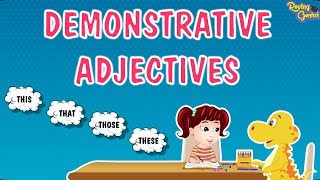 Demonstrative Adjectives  Study Time With Elvis  English Grammar  7 to 8 Years  Roving Genius [upl. by Ylrahc]