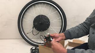 Pedalease 2 in 1 700C29Er electric bike conversion kit installation [upl. by Aisan582]