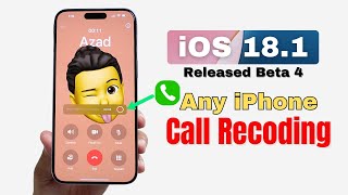 iOS 181 Beta 4 Released  What’s New Any iPhone Call Recoding HINDI [upl. by Hanus]