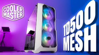 Обзор Компьютерный корпус Cooler Master MasterBox TD500 Mesh White [upl. by Ilarin585]