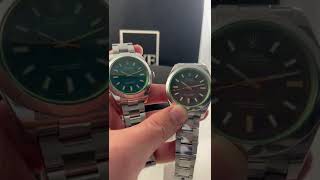 Rolex Milgauss Black Dial Green Crystal Steel Mens Watch 116400 Review  SwissWatchExpo [upl. by Aristotle]