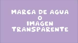 HACER IMAGEN TRANSPARENTE O MARCA DE AGUA EN POWERPOINT [upl. by Stefanac]