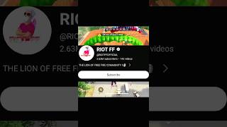 Riot FF freefireyoutubeshorts shortsfeed viral shorts [upl. by Platon]