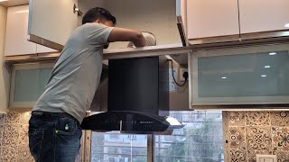 Faber Chimney Kitchen में Installation कैसे करें  How to Install Chimney in Kitchen [upl. by Pete]