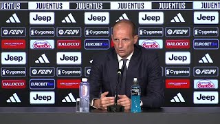 ATALANTA  JUVE  Allegri quotout Vlahovic e Milik titolare Keanquot Conferenza Stampa [upl. by Jelks]