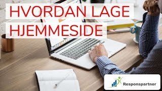 Hvordan lage hjemmeside  gratis kurs [upl. by Tivad687]