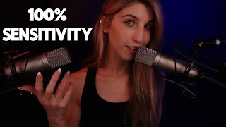 100 SENSITIVITY UNINTELLIGIBLE WHISPERS NOT INAUDIBLE ASMR [upl. by Onit]