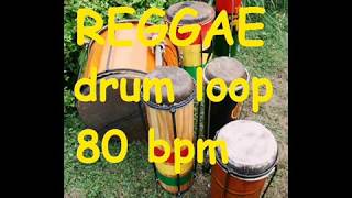 Reggae Drum loop 1  80 bpm [upl. by Sieber401]