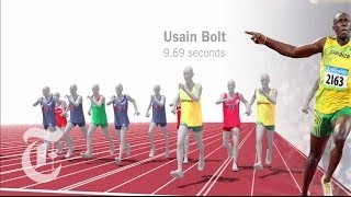 London Olympics 2012  Usain Bolts Gold in the 100 Meter Sprint  The New York Times [upl. by Tabina215]