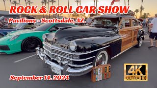 ROCK amp ROLL CAR SHOW PavilionsScottsdale AZ  Hot Rods Classic Cars Customs 46 Woodie amp more [upl. by Iene711]