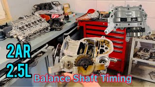 2AR 25L Engine Balance Shaft Installation [upl. by Bound]