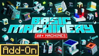 Basic Machinery  Minecraft Marketplace AddOn  Official Trailer [upl. by Nnaoj]