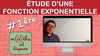 Etudier une fonction avec exponentielle  Première [upl. by Noland]