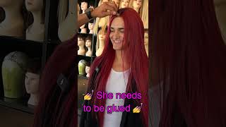 Trying Celebrity Wigs w Andy LeCompte shortvideo shorts short shortsvideo wigs [upl. by Eseila]