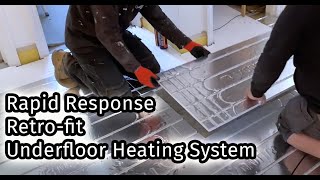 Rapid Response Underfloor Heating  A Water Retrofit system that goes over your existing floors [upl. by Searcy]