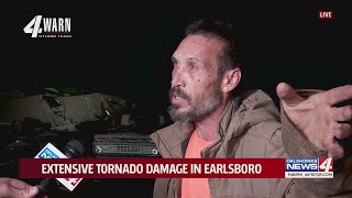 Man describes moments inside building caught in Earlsboro tornado [upl. by Bollen]