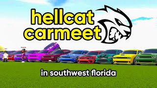 I Went To The BIGGEST HELLCAT CAR MEET in Southwest Florida [upl. by Enalahs]