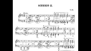 F Chopin  Scherzo No 2 in B Flat Minor Op 31 with score [upl. by Nohtan562]