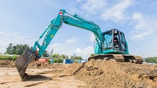 Kobelco SK140SRlc voor WJ van Vliet [upl. by Drallim341]