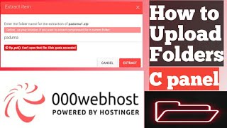 How To Add folders In 000webhost C panel  ftpmkdir Cant create directoryFile exists web host [upl. by Iru]