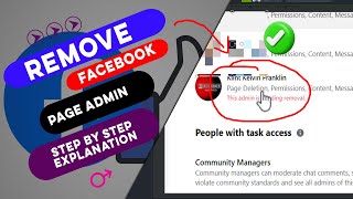 This Admin is Pending Removal Issue SOLVED on Facebook Page  How to Remove Facebook Page Admin [upl. by Eittah]