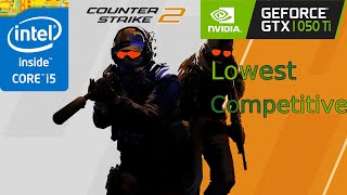 GTX 1050 Ti  CS2  1080p  Competitive Graphics Quality Tested [upl. by Michaeu724]