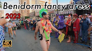 BENIDORM FANCY DRESS PARADE 😍The BIGGEST in history Benidorm strip [upl. by Willmert]