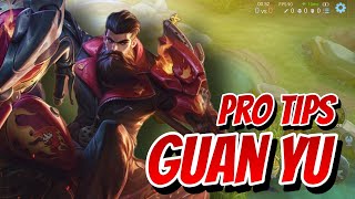 Pro Tips For Guan Yu  Crimson Rider Gameplay  Honor of Kings  HoK [upl. by Nolla]