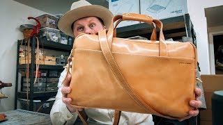 No56  Russet Leather Briefcase  Product Highlight [upl. by Scharf379]