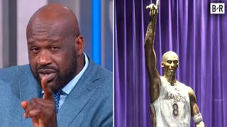 Shaqs Emotional Reaction to Kobe Bryant Statue Unveiling  Inside the NBA [upl. by Ettennek327]