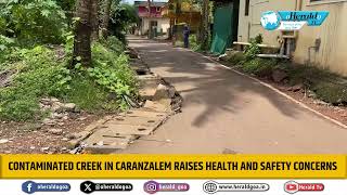 Contaminated creek in Caranzalem raises health and safety concerns [upl. by Nodarse]