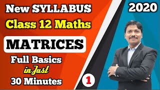 Matrices Part 1 HSC New Syllabus 20202021  Class 12 Maths  Maharashtra Board  Dinesh Sir [upl. by Aletta807]