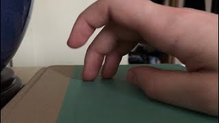 ASMR rhythmic tapping book tapping and scratching with fingers and nails [upl. by Lrig]