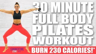 30 Minute FULL BODY PILATES WORKOUT 🔥 Burn 230 Calories 🔥 Sydney Cummings [upl. by Reginauld]