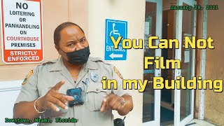 Silly Security Guard Hates First Amendment Rude Cop Goes Crazy  Miami Florida [upl. by Stevie]