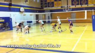 Volleyball Conditioning Exercise Court Funs [upl. by Aisylla]