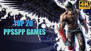 TOP 20 PPSSPP Games  Fully Playable✔️  4K UHD  PSP Emulator 2024 [upl. by Akerahs861]