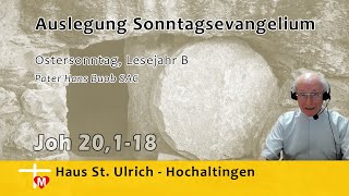 Pater Hans Buob SAC Predigt Ostersonntag Lesejahr B Joh 20118 [upl. by Dlareg546]