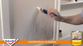 How to  Voorstrijk Vlekken  Alabastine [upl. by Waldo]